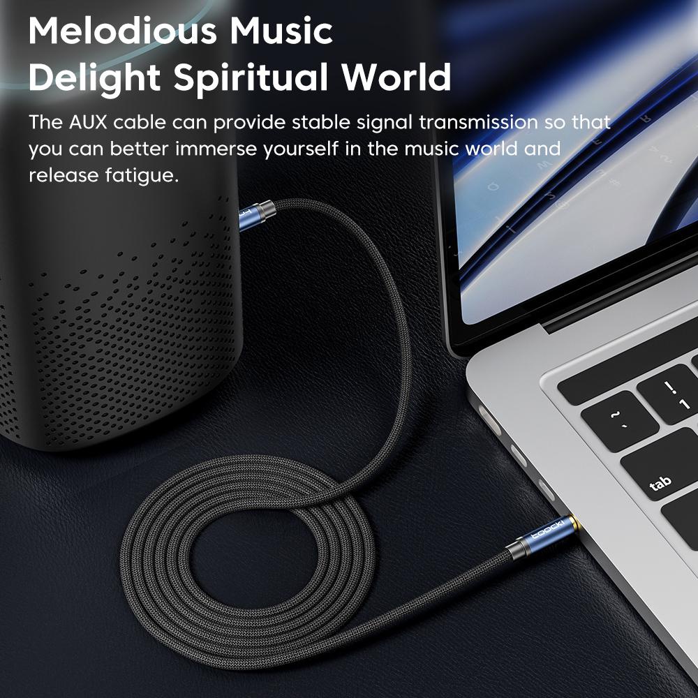 Dây Cáp Âm Thanh 3.5mm Chất Lượng Cao Cho Điện Thoại / Máy Tính Bảng