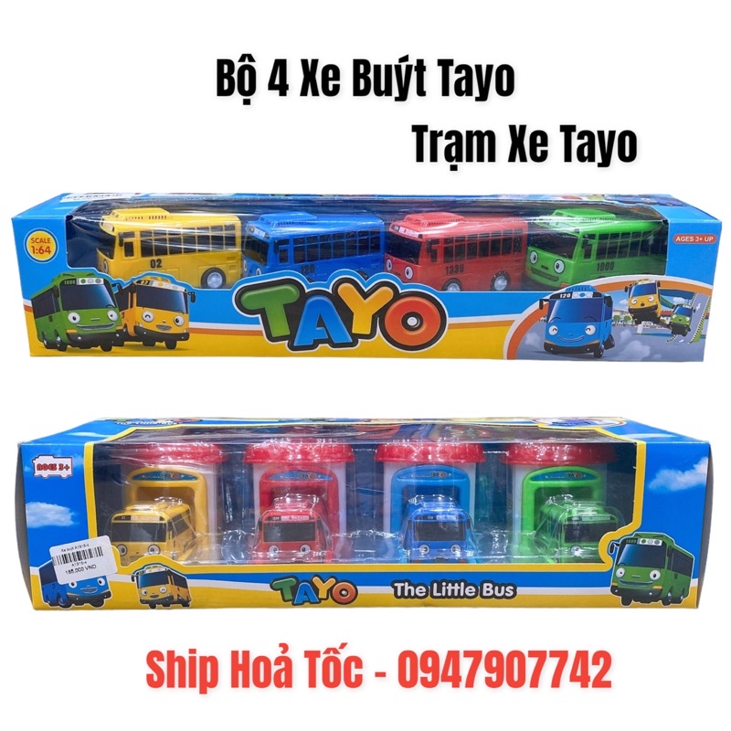 𝐇𝐎𝐓 Đồ Chơi Trạm 4 Xe Buýt Tayo