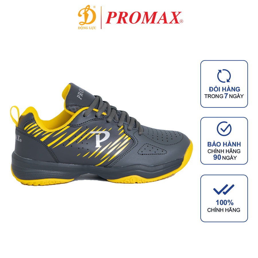 Giày cầu lông nam PROMAX 07122, giầy cầu lông đế kếp, bảo vệ cổ chân, chống trơn trượt