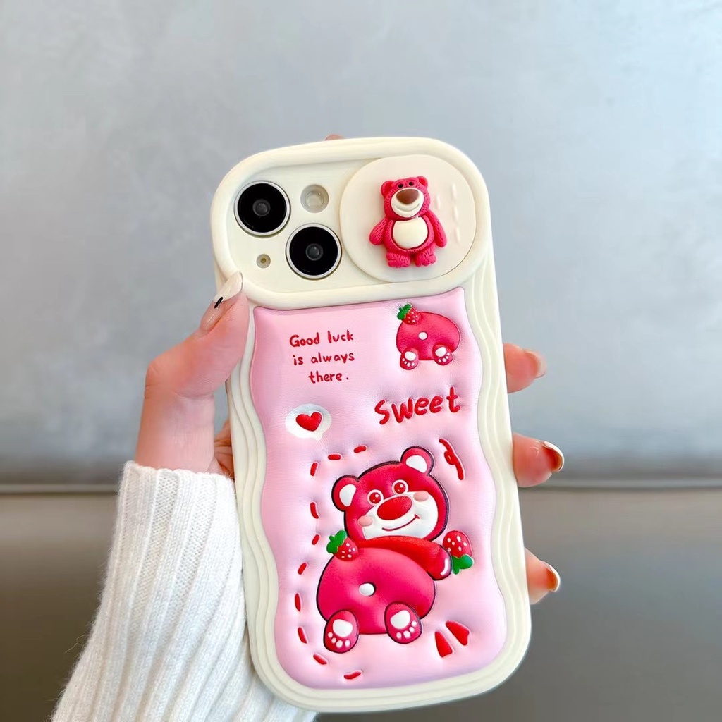 Ốp Điện Thoại Hình Gấu 3d Cho Iphone 14 pro max 12 pro max 11 pro max 13promax 14 pro 14 plus
