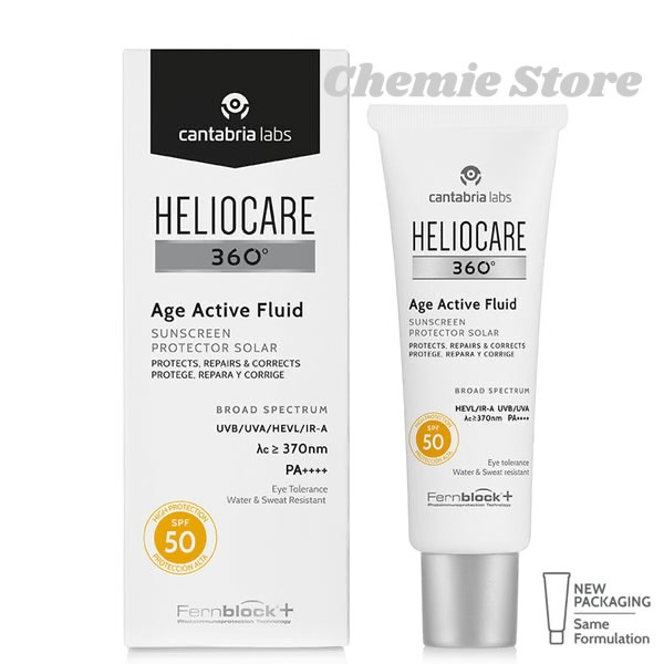 Kem chống nắng heliocare age active fluid SPF 50+, Heliocare Pigment Solution Fluid SPF50+