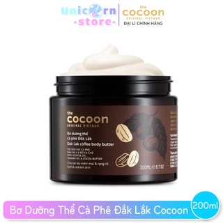 Bơ Dưỡng Thể Cà Phê Đắk Lắk Cocoon 200ml
