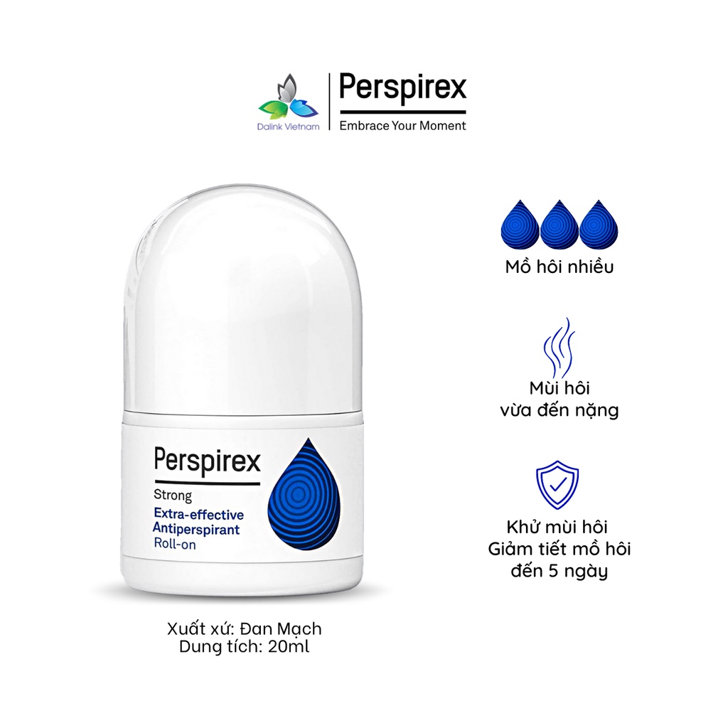 Lăn khử mùi Perspirex Strong: khử mùi hôi nách, giảm tiết mồ hôi loại mạnh