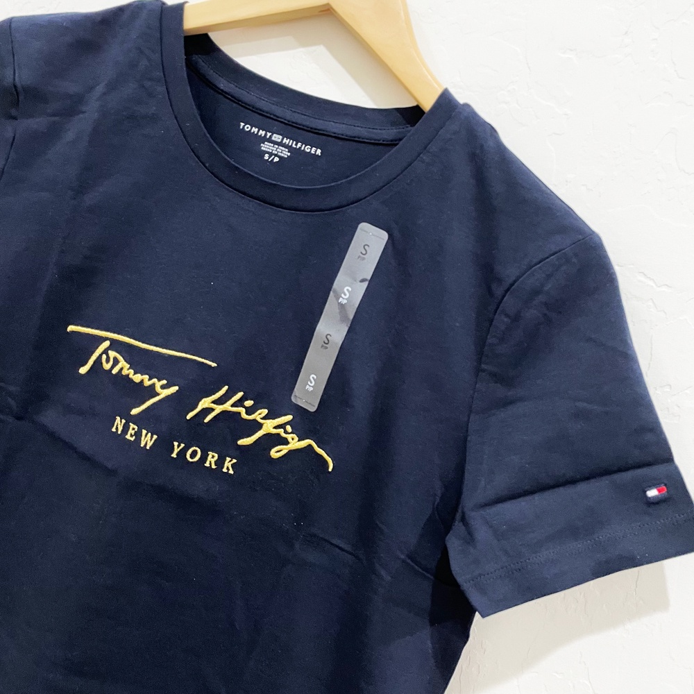 Áo thun nữ Tommy Hilfiger Embroidered Signature Logo