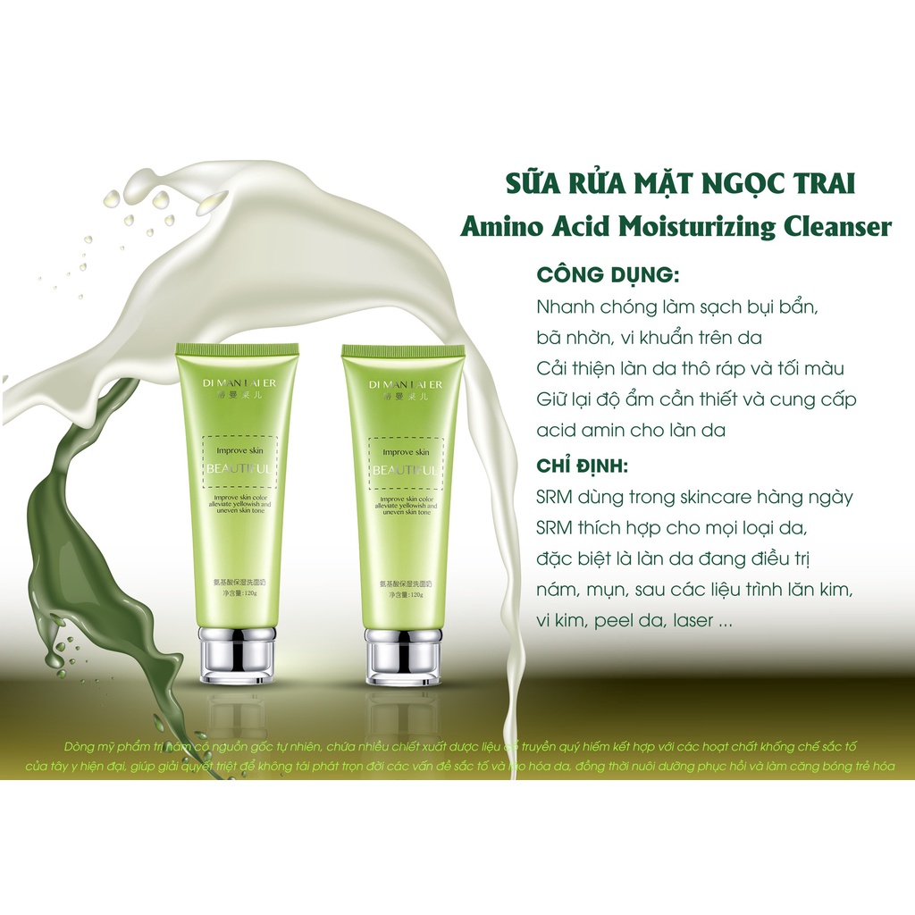 Sữa Rửa Mặt Sáng Da, Sạch Mịn Ngọc Trai Dimanlaier