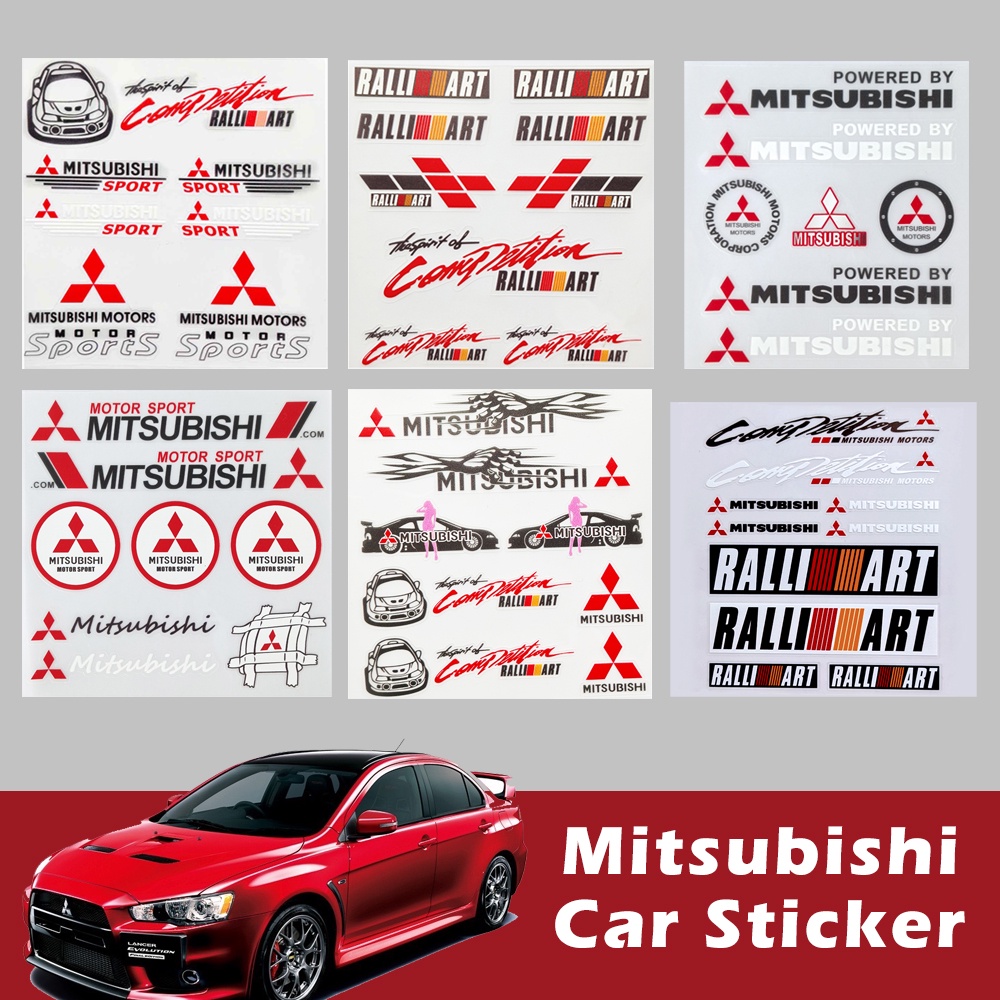 Logo dán trang trí xe hơi bằng PU 3D cho Mitsubishi