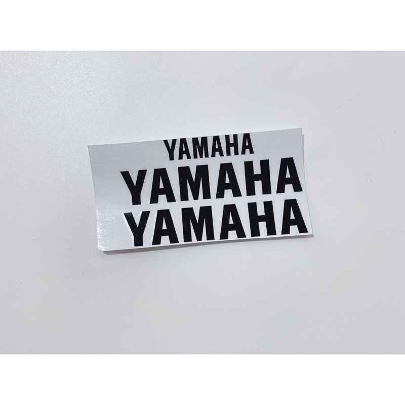 Bộ 3 tem dán chữ Honda Yamaha mẫu chìm size lớn, có sẵn keo mặt sau