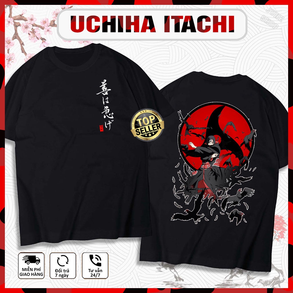Áo Uchita Itachi, Áo Anime Naruto mẫu mới in hình Itachi cực chất, siêu ngầu