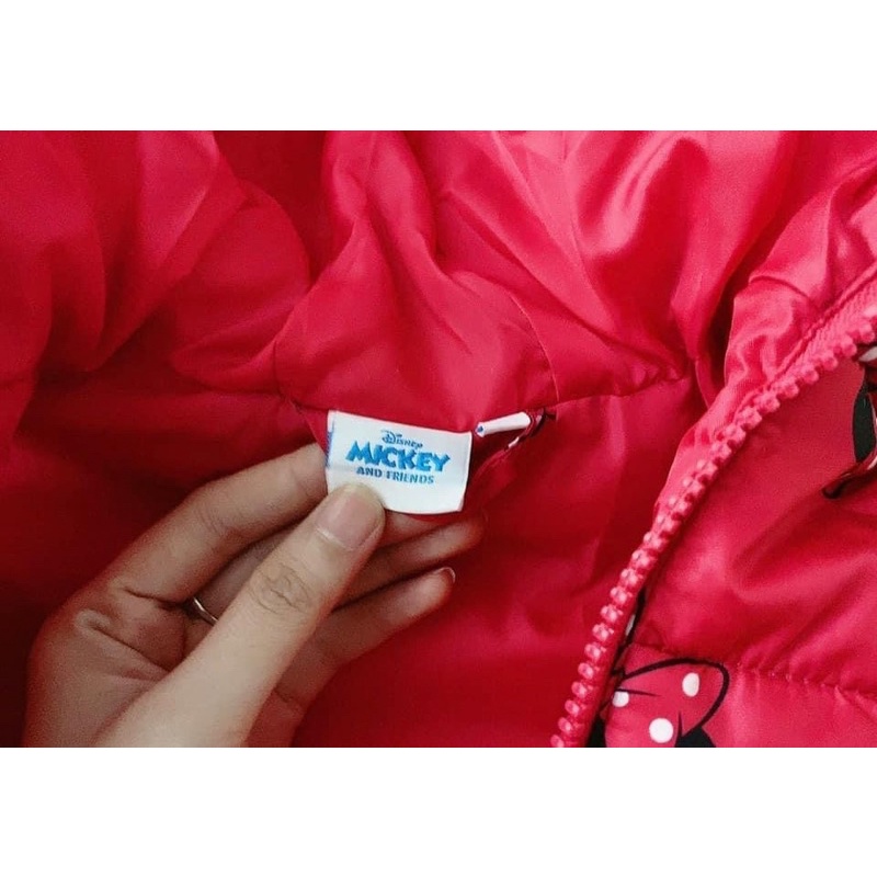 Gile phao Mickey hồng đậm