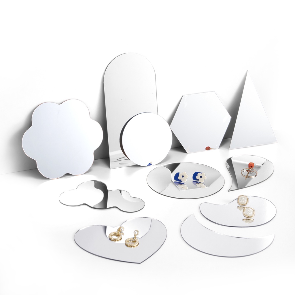 Tấm Gương Acrylic Phản Chiếu Hình Học Mini Dùng Làm Phông Nền Chụp Ảnh