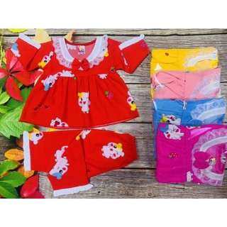 Bộ Lụa Tay Dài BÉ (6-14kg) (giao màu ngẫu nhiên)