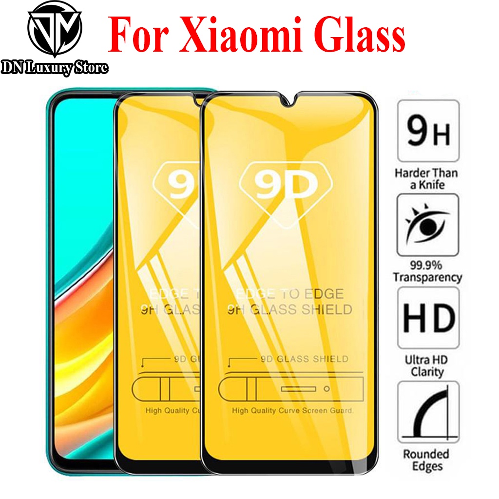 Kính Cường lực Xiaomi Redmi 8/8a/mi 8lite/ note8/note8pro/Redmi9/note9/note9s/note9pro 9D Full Màn Hình DN Luxury