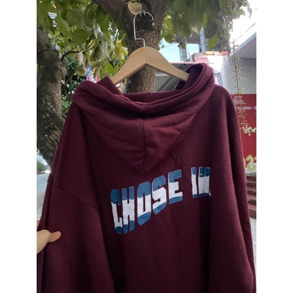 [Xả Kho] Áo Khoác Hoodie Zip Choose In Có Mũ Vải Nỉ Bông Form Unisex Nam Nữ Hot 🥰