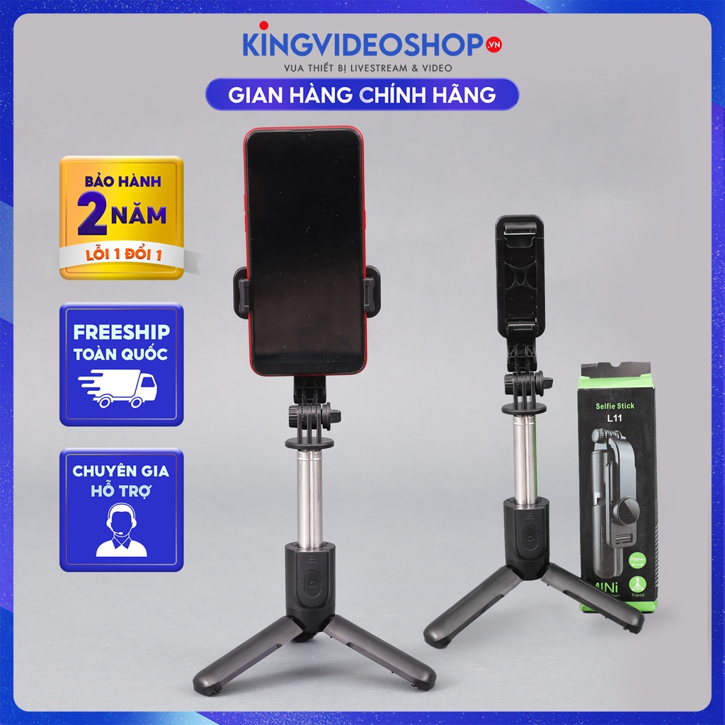Tripod đa năng King video 2- Gậy tự sướng có 3 chân tiện lợi cho bạn quay phim, chụp hình ,di chuyển đi xa