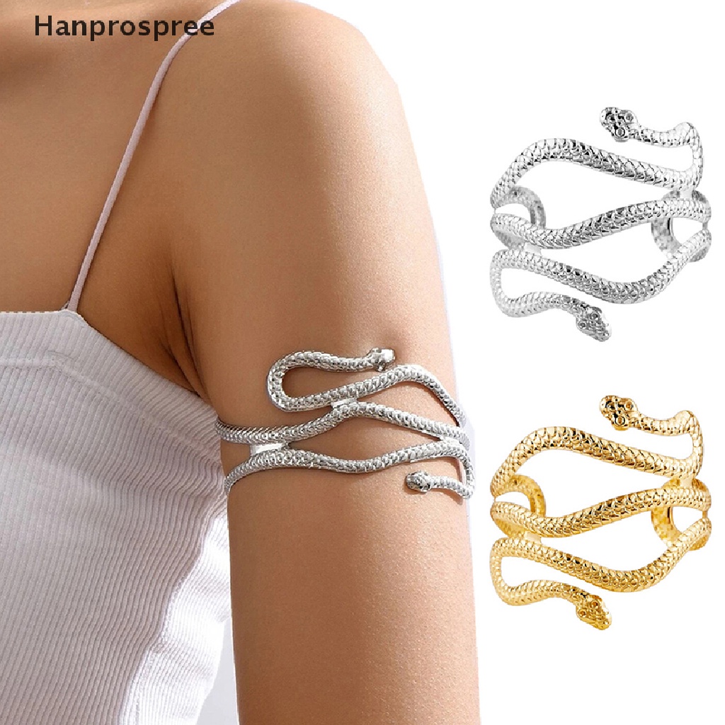 Hanprospree > Vòng Đeo Cánh Tay Mở Hình Rắn Có Thể Điều Chỉnh Trang Sức Thời Trang Cho Nữ well