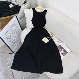 Maxi đen sát nách - Chitchitstore
