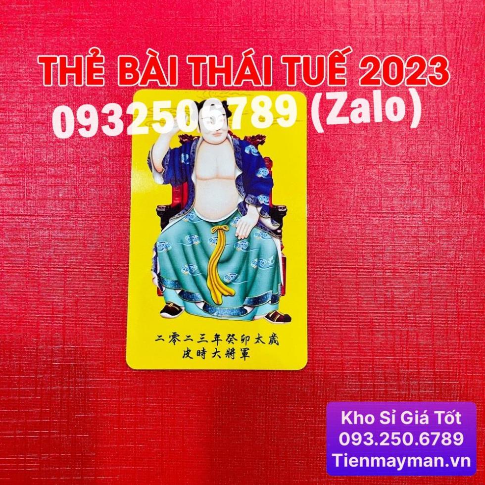 ⭐HÓT⭐ Thẻ kim bài Hóa Giải thái tuế 2023 [THẺ NHỰA VÀNG]