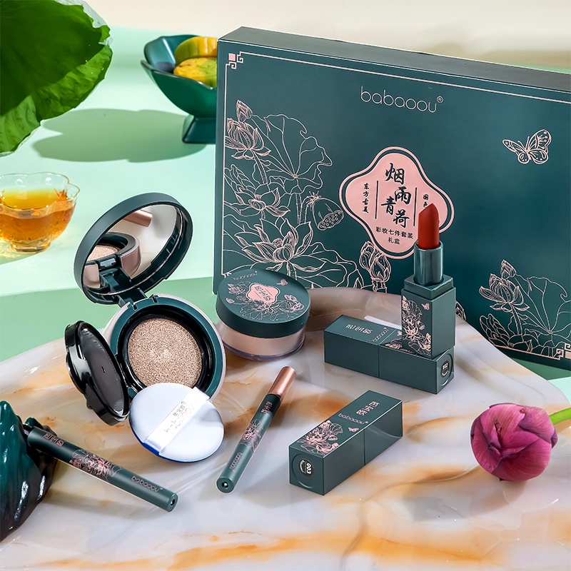 Set trang điểm nội địa trung đầy đủ BaBaoOu gồm 7 món siêu tiện dụng, set make up đầy đủ