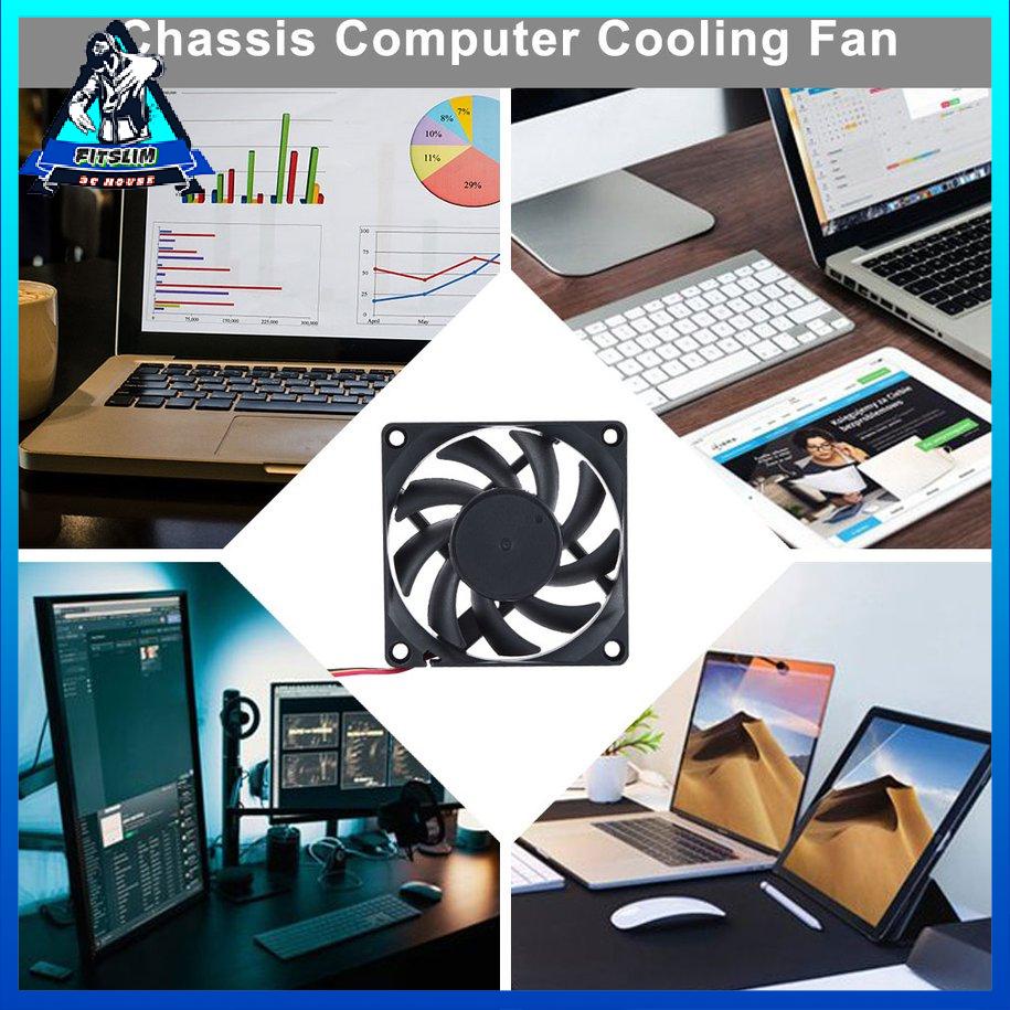 [Fit] Vật liệu abs màu đen Vòng bi tiết kiệm năng lượng Quạt làm mát cho máy tính [S/16]