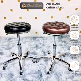Ghế xoay đệm múi chân inox cao cấp Hakai Việt Nam ghế xoay spa ghế xoay nail ghế xoay inox cao cấp NHẬP KHẨU