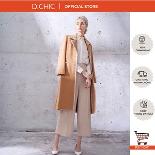 Măng tô dáng dài viền phối màu d.chic ms: 970244