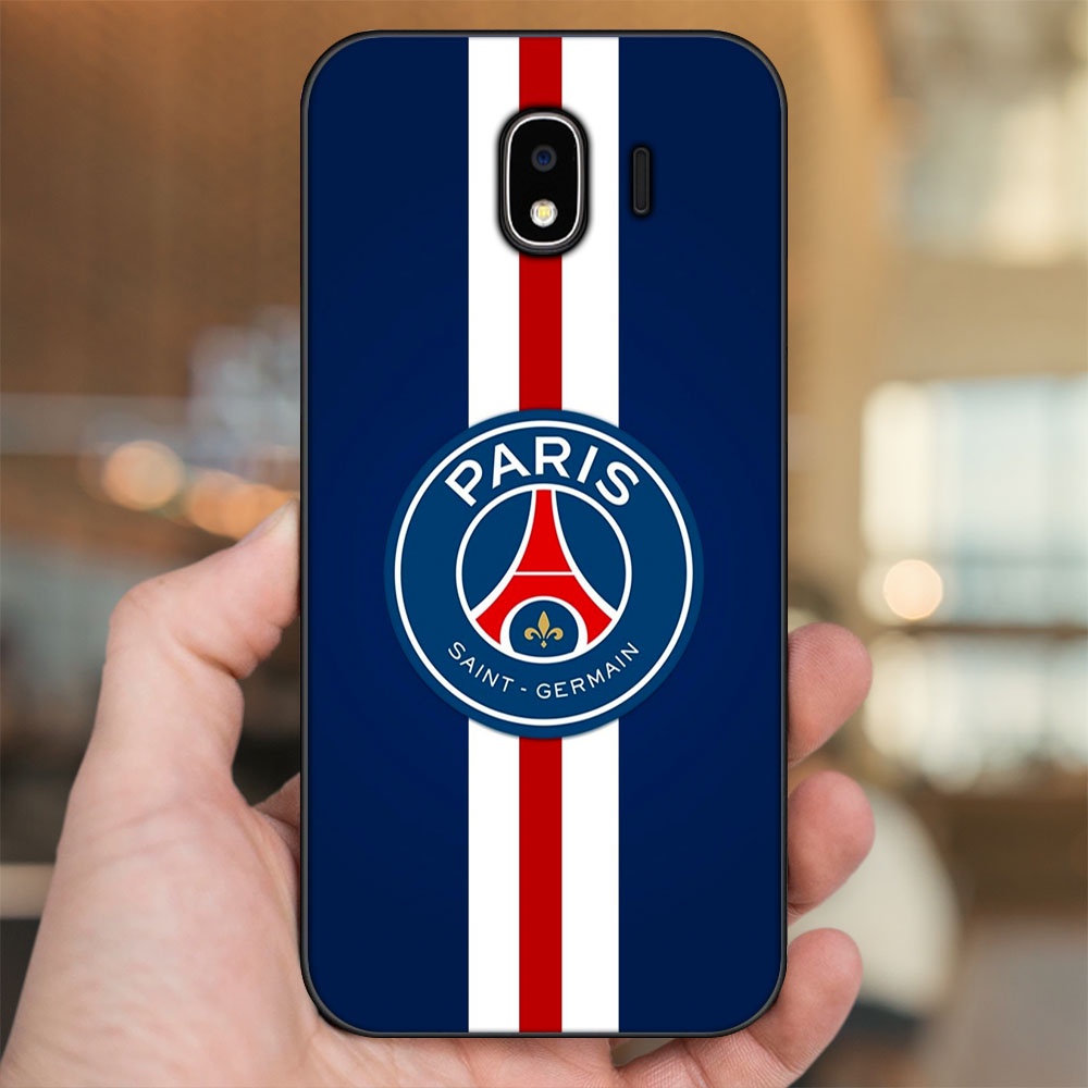 Ốp lưng Samsung J4 viền đen in hình CLB Bóng Đá PSG Paris Saint Germain