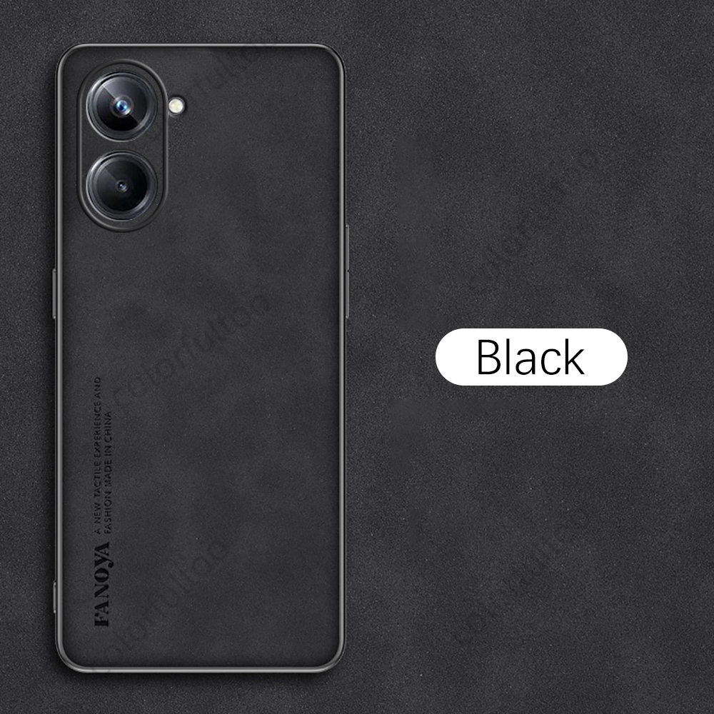 Ốp Điện Thoại Da Cừu Màu Trơn Chống Sốc Cho Realme 10 9 Pro Plus 9Pro + 10Pro + Realme9 Realme10 4G 5G Real me 10