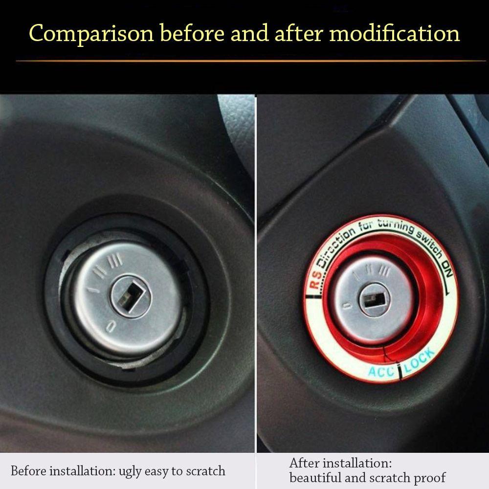 Miếng Dán Trang Trí Công Tắc Khởi Động Xe Hơi Focus Impala Maxi Bằng Kim Loại