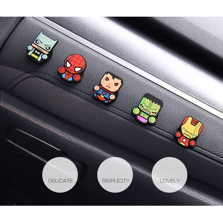 1 Chiếc Móc Treo Đồ Dạng Dính Tiện Dụng Họa Tiết Siêu Anh Hùng Độc Đáo Dễ Thương