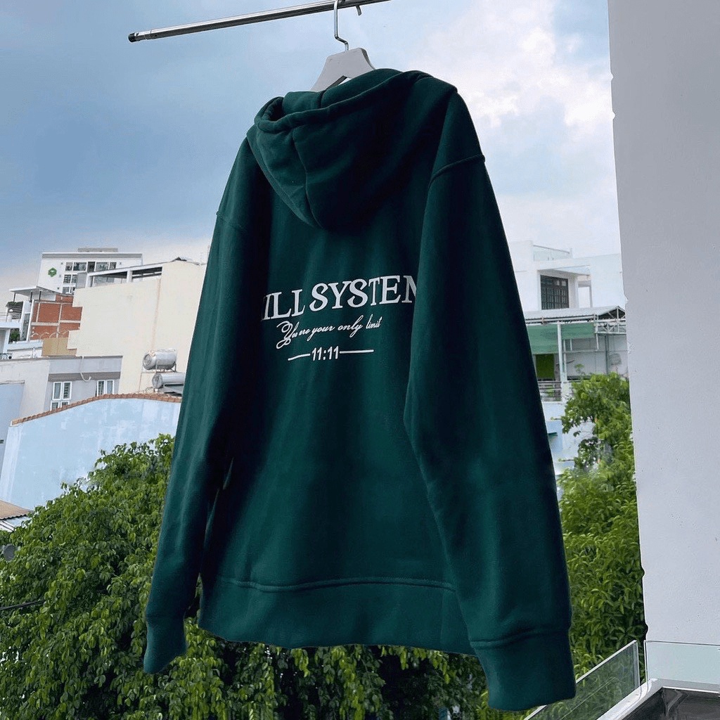 NGẬP TRÀN ƯU ĐÃI CHO CÁC KHÁCH HÀNG NHANH TAY-ÁO NỈ KHỒN MŨ CÓ DÂY KÉO IN CHỮ CỰC NỔI BẬT MÀU XANH ĐI CHƠI DẠO PHỐ CN SH