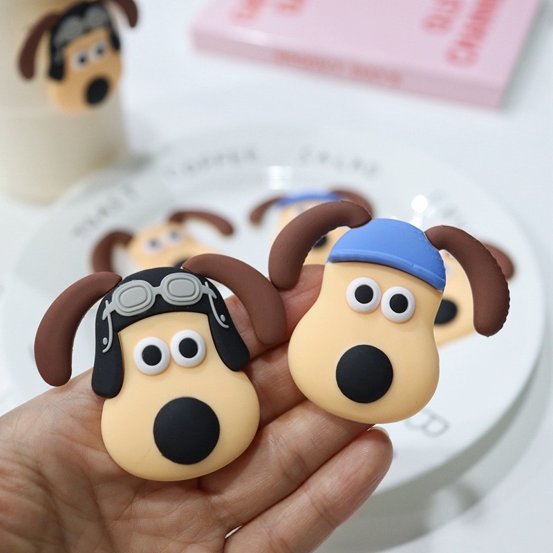 Hình dán chú cún Wallace mềm 3D stiker nổi size lớn dễ thương