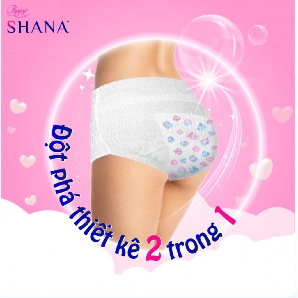 [Rẻ vô địch] 12 gói Băng vệ sinh dạng quần SHANA ngày đêm, mềm mại, thấm hút tối đa 2 quần/gói chống tràn tiện lợi