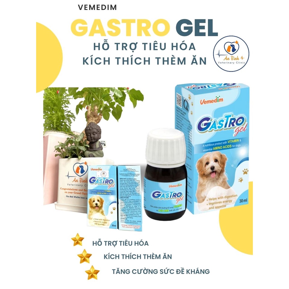 Gastro Gel - Gel dinh dưỡng cho chó tạo cảm giác thèm ăn VEMEDIM