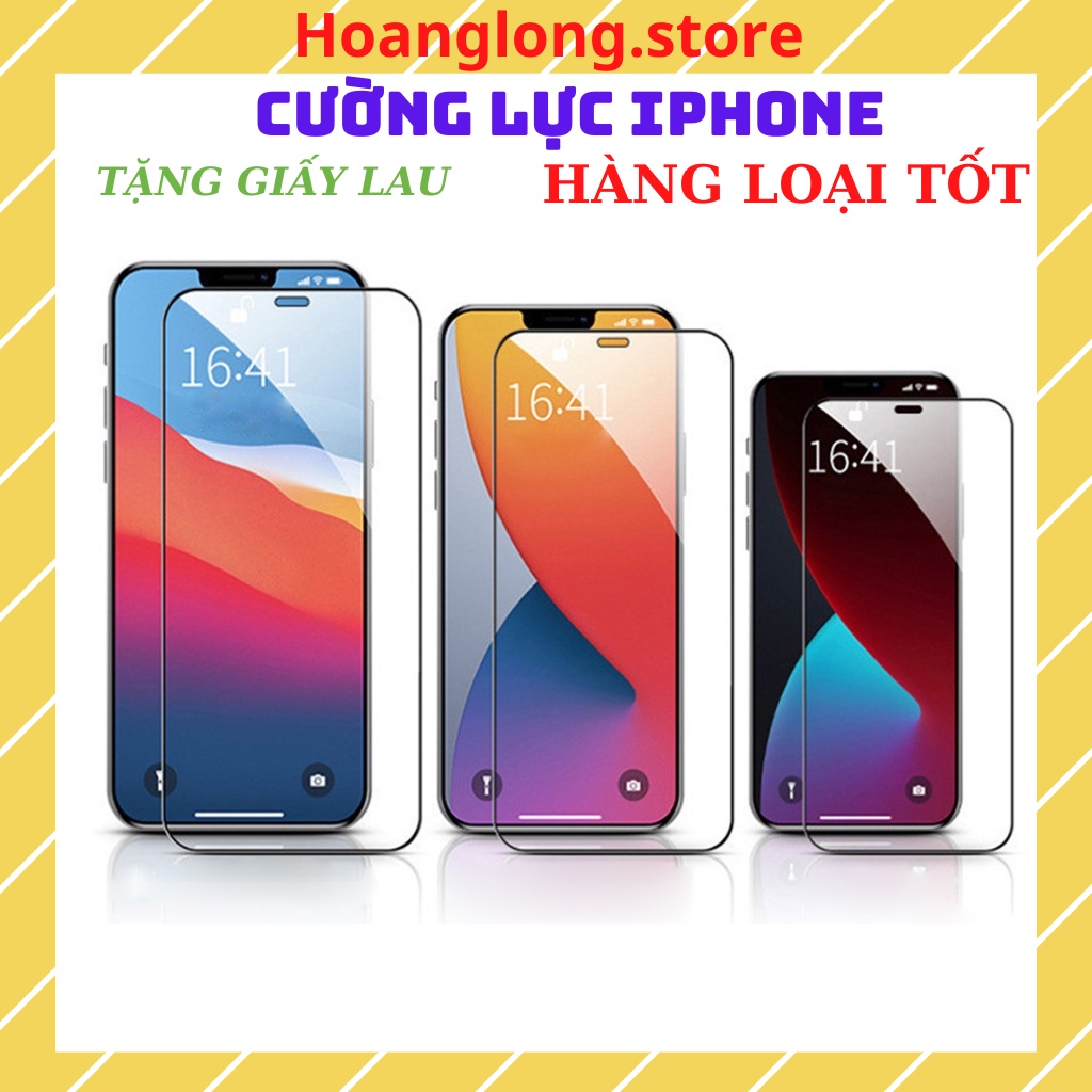 Kính cường lực Iphone trong suốt 2.5D 6/6S, 7/8, 6/7/8PLUS, X, Xs, Xr, 11, 11pro, Xsmax, 12mini, 12pro, 12 Proma