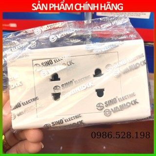 Ổ cắm đôi SINO S18 - Ổ cắm điện SINO VANLOCK chính hãng