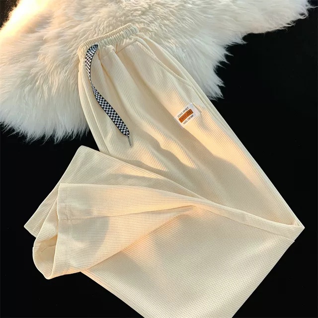 Quần Ống Rộng Chất LiệuTổ Ong Unisex Dày Dặn Phong Cách, Lên FORM Cực Chất