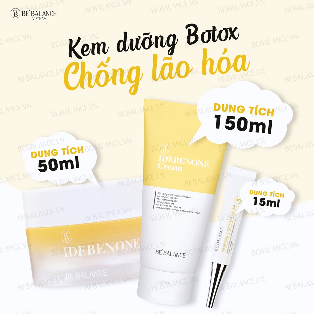 Kem dưỡng chuyên sâu chống lão hóa Be'Balance Idebenone Treatment Cream  (150ml)