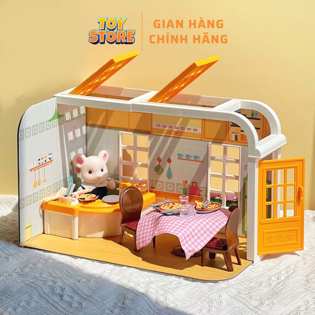 Bộ đồ chơi nhà búp bê, nhà thỏ ToyStore FUDAER