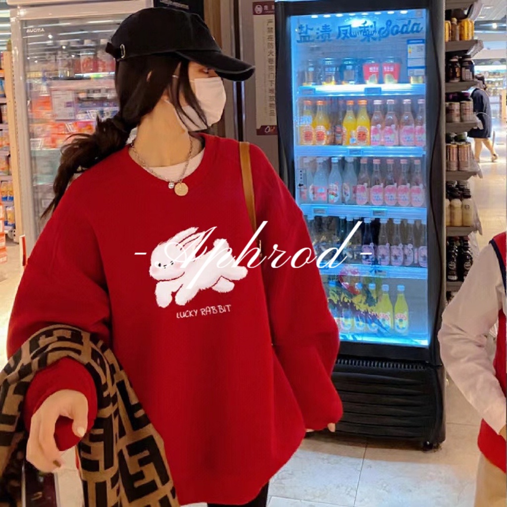 Áo Hoodie Lót Nhung Dày Dặn In Chữ Aphrod Thời Trang Cho Nữ