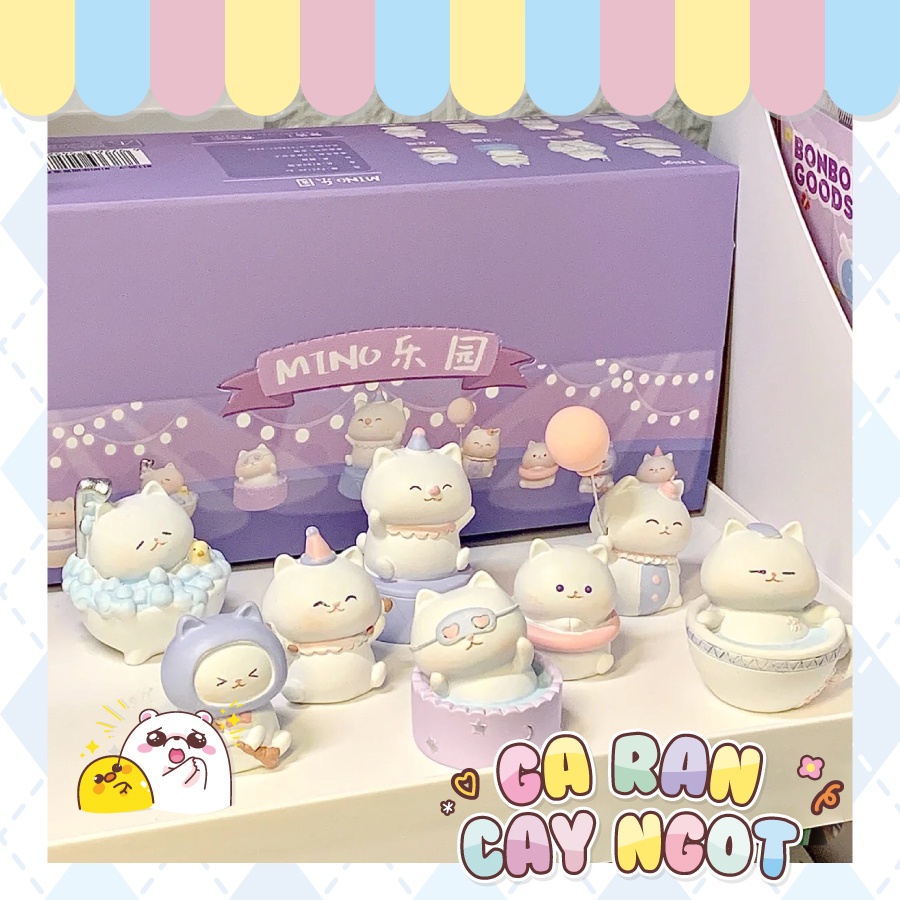 Blind box - Hộp mù Mô hình ngẫu nhiên Mèo MINO Gà Rán Cay Ngọt đáng yêu