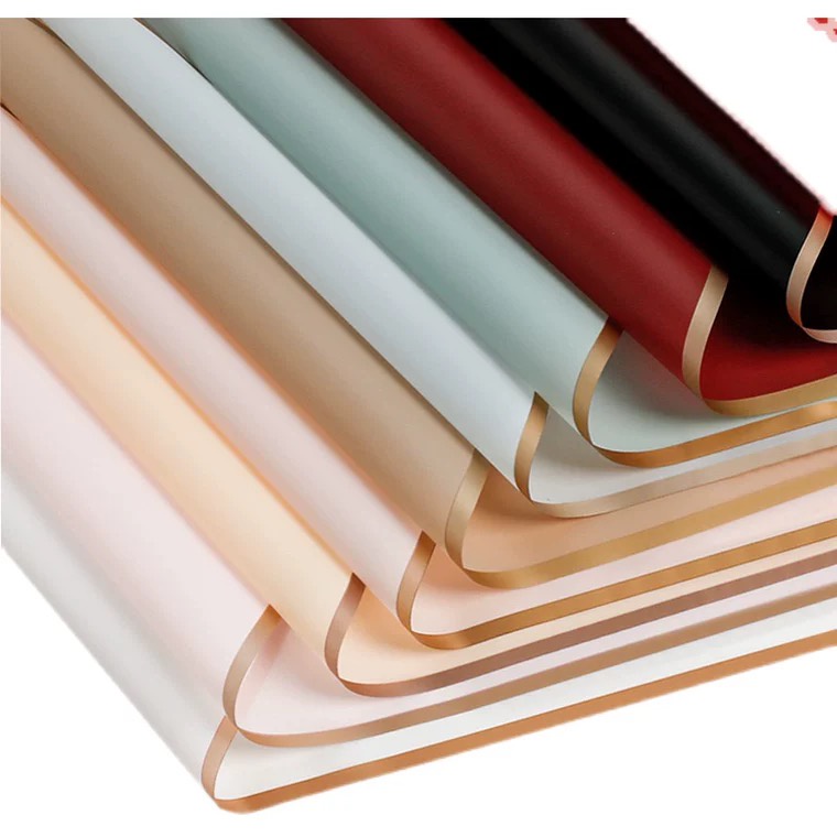 Giấy gói hoa viền đồng bóng mờ