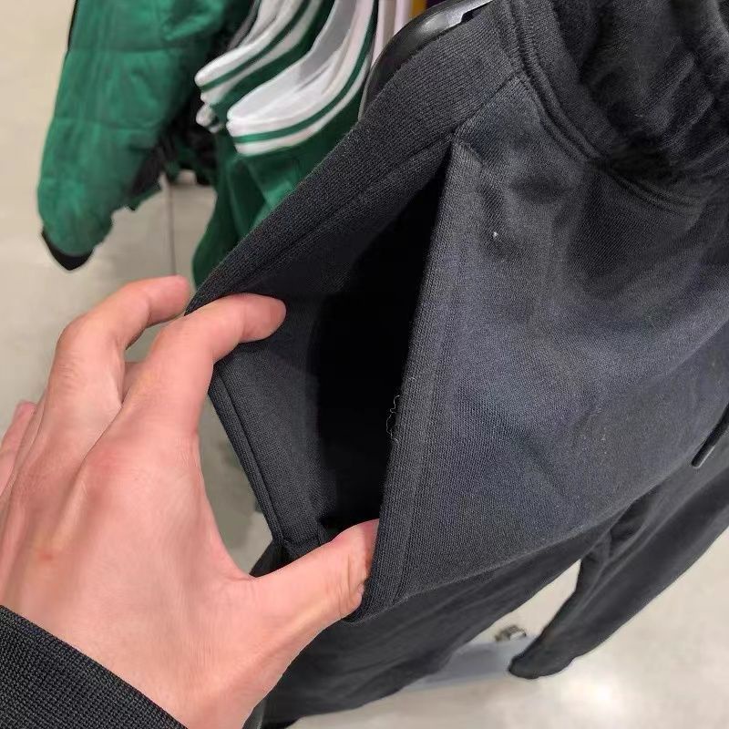 Nk nam giới móc đôi thêu quần bó sát dệt kim thông thường quần thể thao cj4881