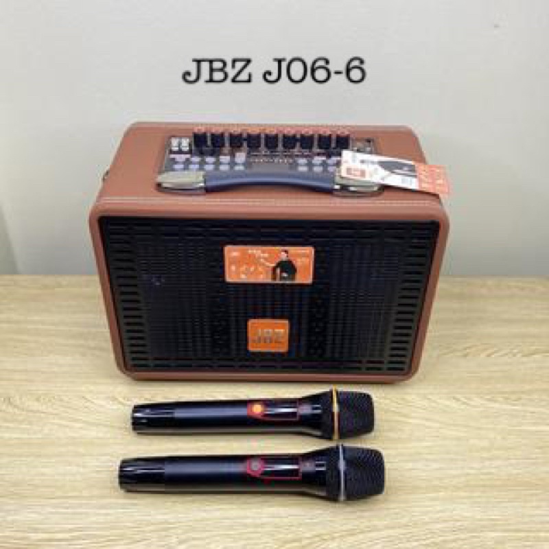 Loa Bluetooth JBZ J06-6 kèm 2 micro không dây