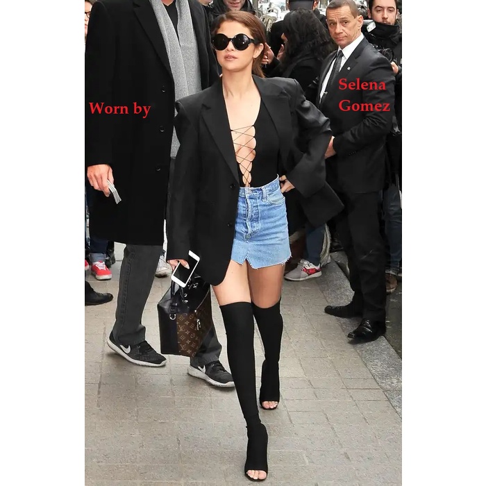 Áo thun nữ Alexander Wang Lace Up Bodysuit $160