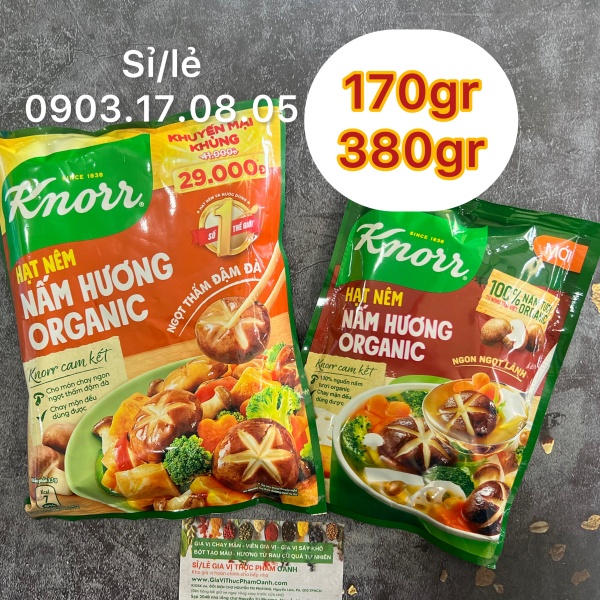 Hạt nêm nấm hương Organic Knorr (380gr)