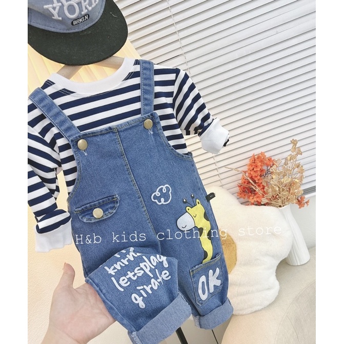 Set yếm bò cho bé trai bé gái năng động