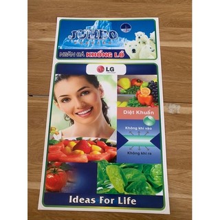 Tem trang trí tủ lạnh LG