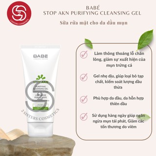 BABE PURIFYING CLEANSING GELSỮA RỬA MẶT 200ML