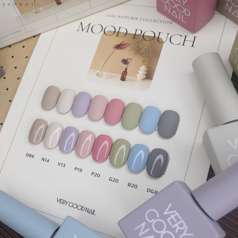 Sơn gel Very Good Nail chính hãng Hàn Quốc set Mood Pouch 2022