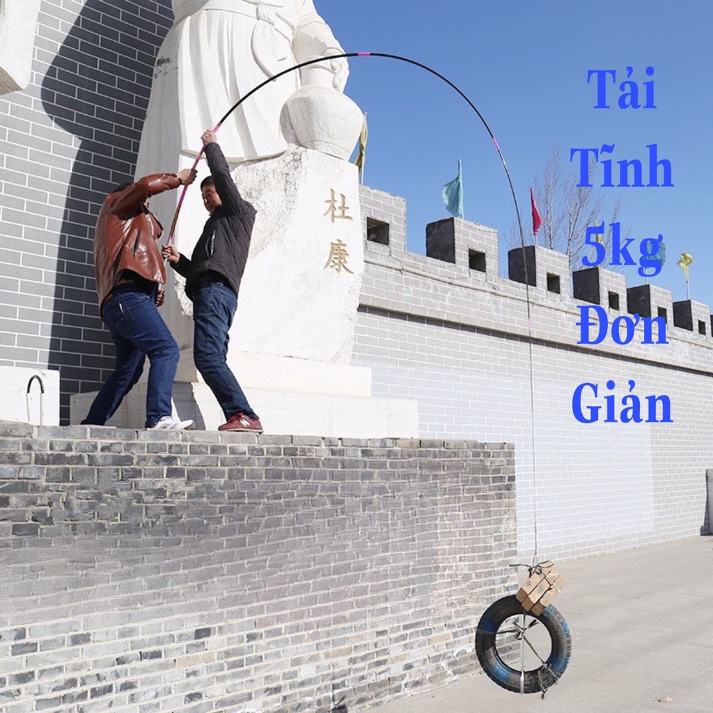 Cần Câu Đơn cao cấp 12h Hồng Long , phân bổ lực 19i , nội địa Trung Quốc , cacbon 8 lớp